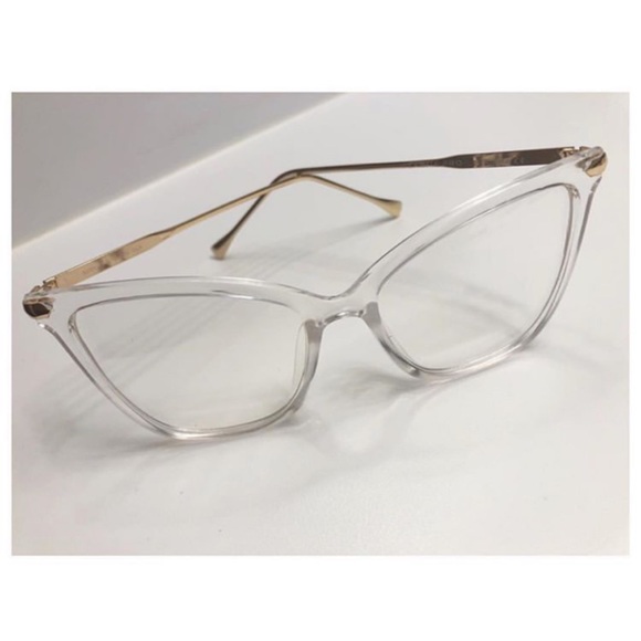 Clear Frames Gold Accent - Picture 1 of 4